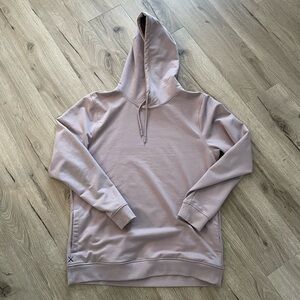 Cuts classic hyperloop hoodie stretch gym Lululemon alo men’s L dusty pink